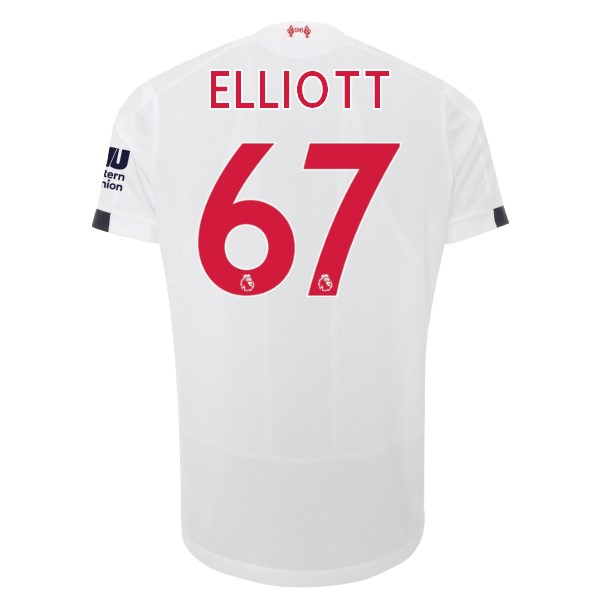 Camiseta Liverpool NO.67 Elliott Segunda equipación 2019-2020 Blanco